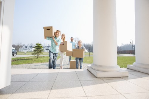 Local movers supporting a Canary Wharf relocation with careful transport