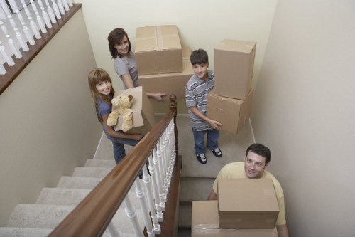 Residential removals support for a high-rise Canary Wharf flat